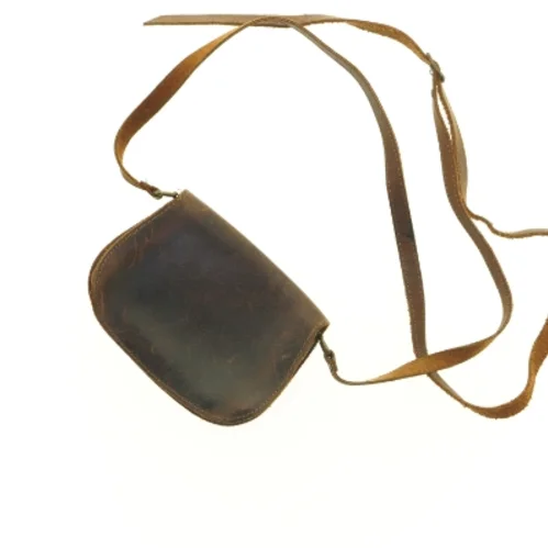 Læder skuldertaske (str. 18 x 13 cm)