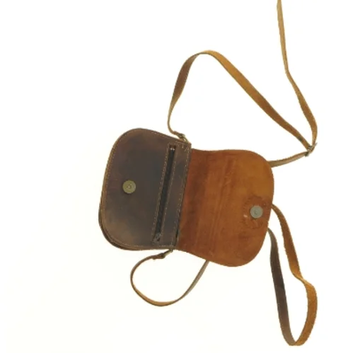 Læder skuldertaske (str. 18 x 13 cm)