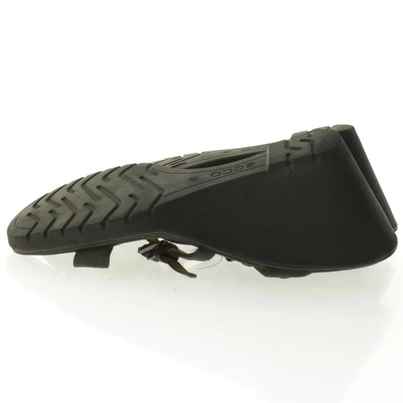 Sorte sandaler med kilehæl fra Ecco (str. 36)