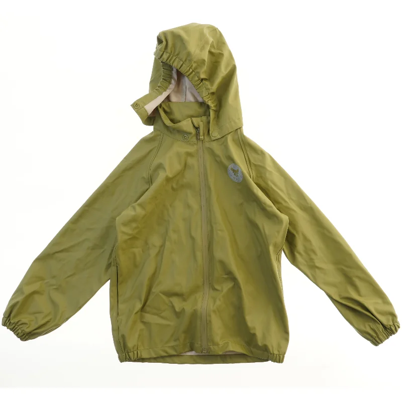 Regnjakke med hætte fra Wheat (str. 128)