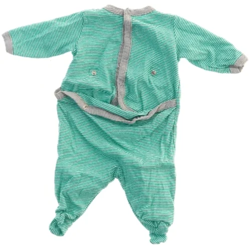 Stribet heldragt til baby fra Petit Bateau (str. 50)