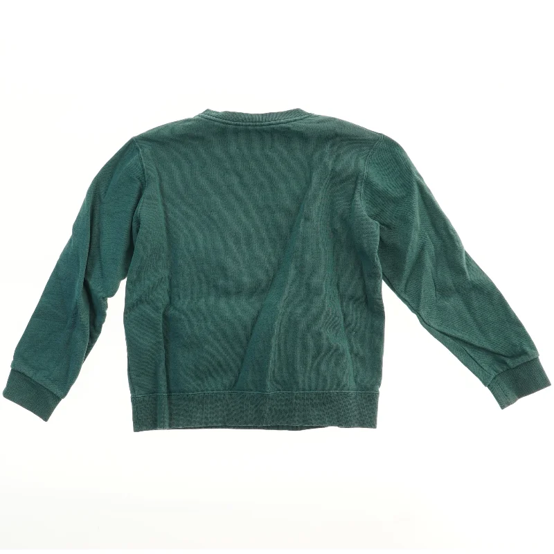 Grøn sweatshirt med logo fra Double A (str. 134)