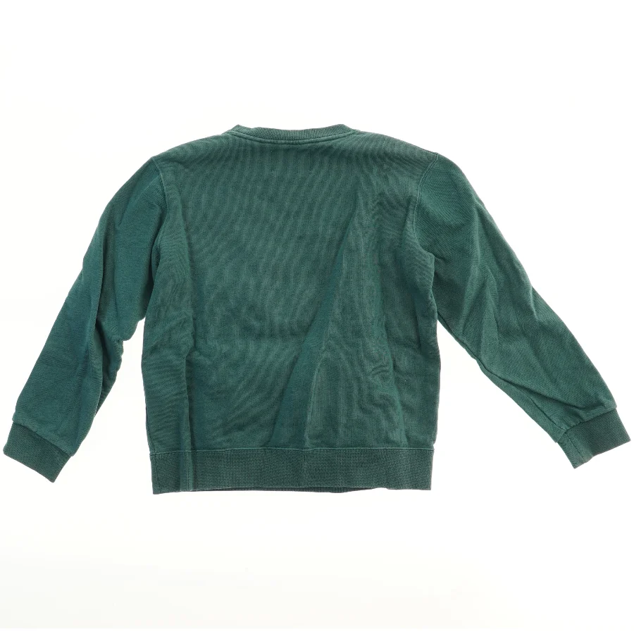 Grøn sweatshirt med logo fra Double A (str. 134)
