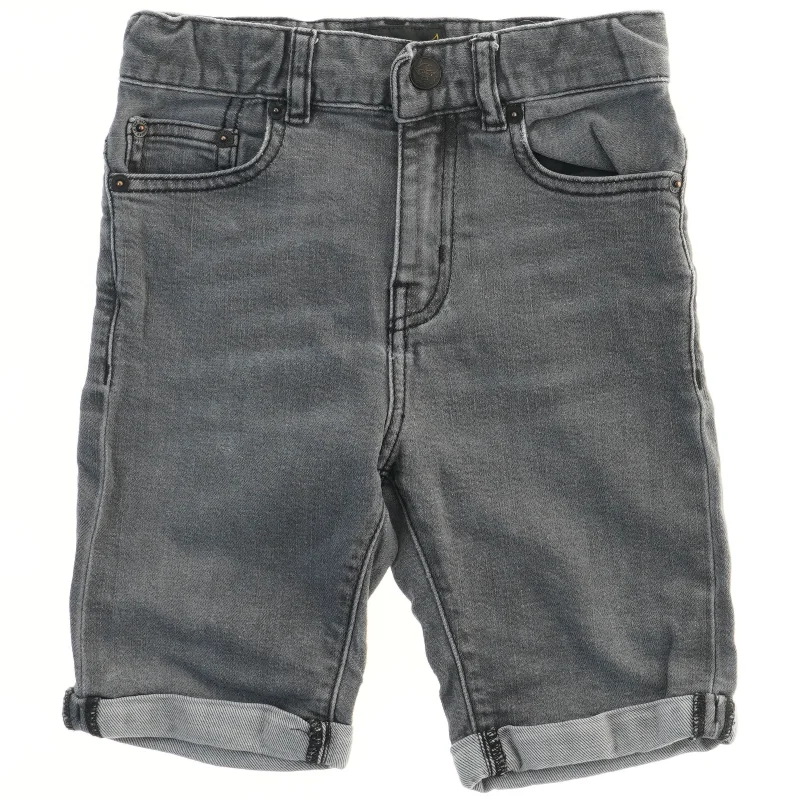 Grå denim shorts til børn (str. 122)