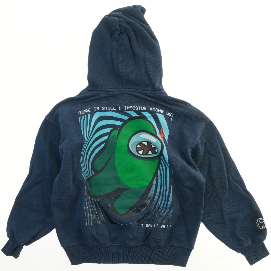 Børne hættetrøje med print fra Zara (str. 140)