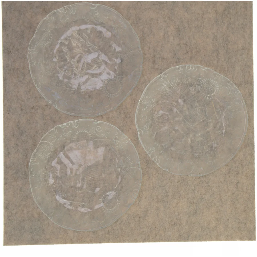 Tallerkener i glas (str. 18 cm)