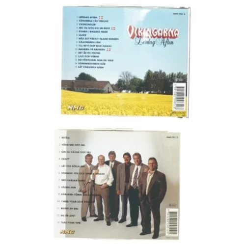 Cd´er med Vikingarna fra Nmg (str. 14 x 12 cm)