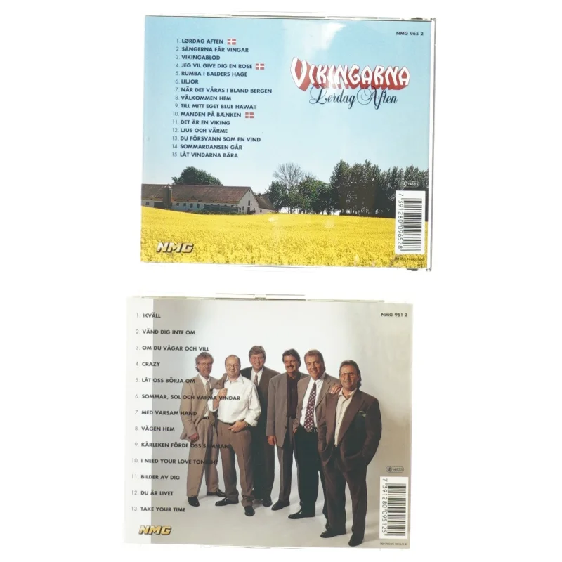 Cd´er med Vikingarna fra Nmg (str. 14 x 12 cm)