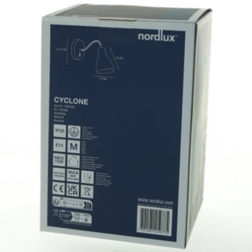 Nordlux Cyclone Væglampe fra Nordlux (str. 12,5x15x11 cm)