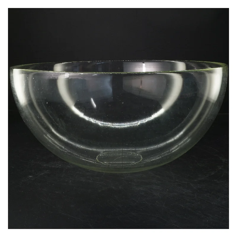 Stor klar glasskål (str. Ø 35,5x18 cm)