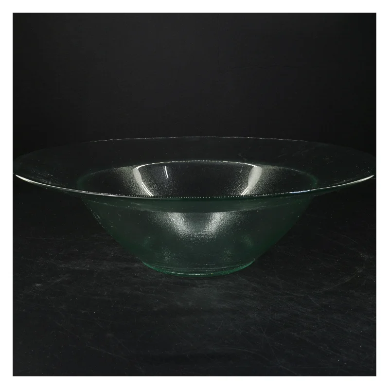 Stor glas skål (str. Ø 37x10 cm)