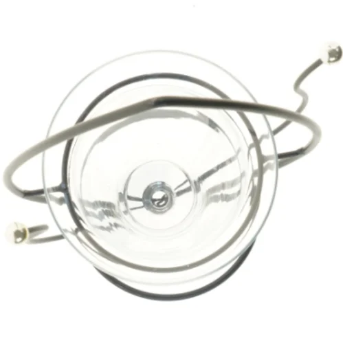 Glasvase med metalstativ (str. 58x28 cm)