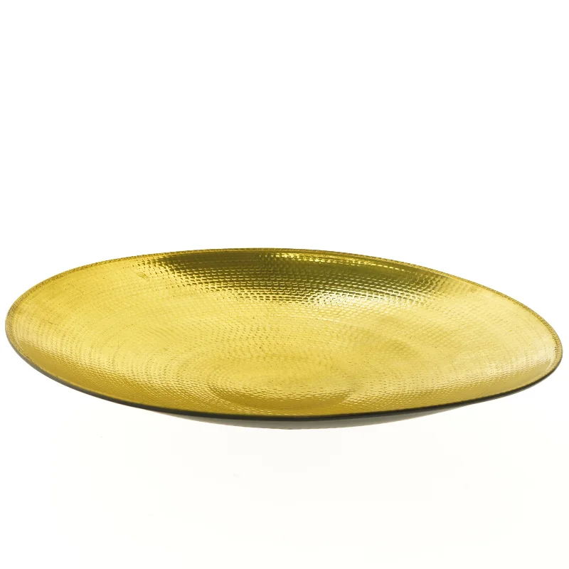 Dekorativt guld fad fra IKEA (str. Ø 44 cm)