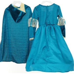 Udklædning, Merida prinsesse kjole fra Disney (str. 116 cm)