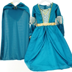 Udklædning, Merida prinsesse kjole fra Disney (str. 116 cm)