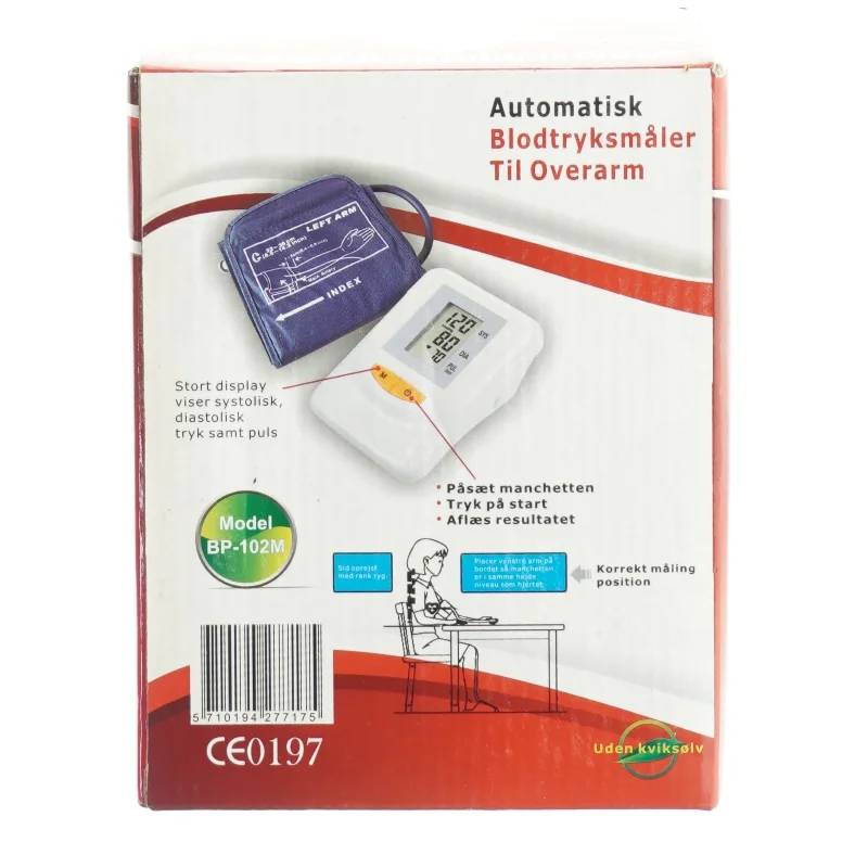 Elektrisk varmetæppe + automatisk blodtryksmåler (str. 40 x 30 Og 40 x 28 Og 17 x 13)