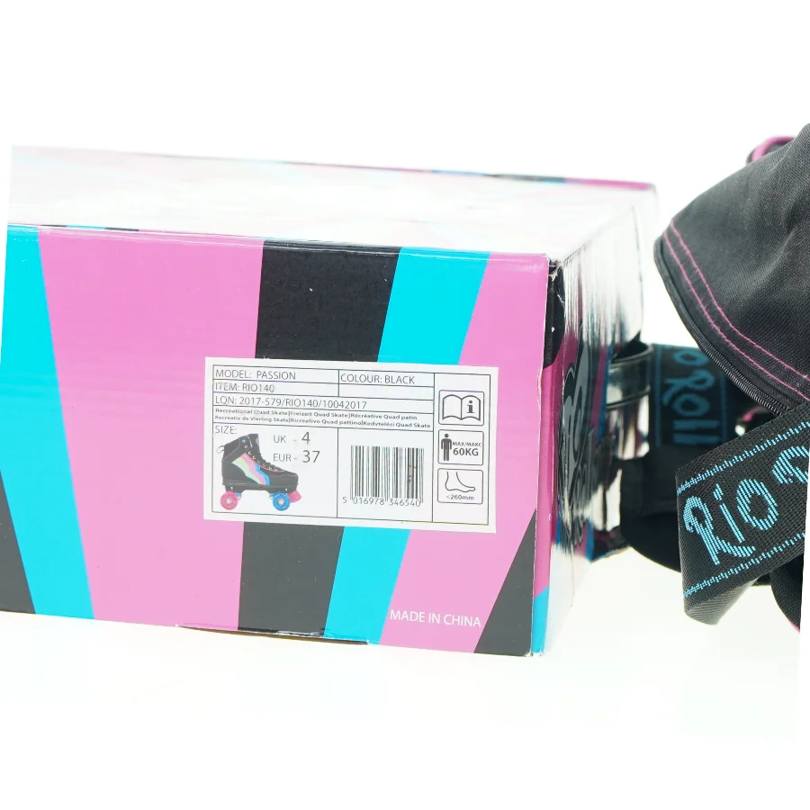 Rulleskøjter (nye - side by side) med taske fra Rio Roller (str. 37)