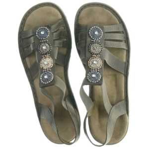 Damesandaler med dekorationer fra Rieker (str. 37)