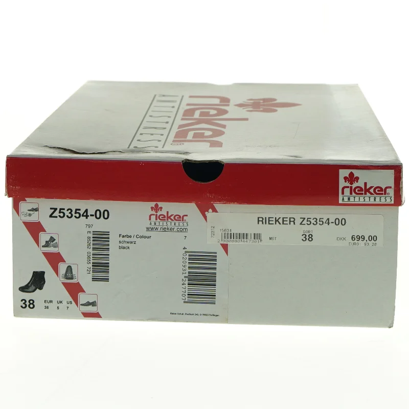 Støvletter fra Rieker (str. 38)