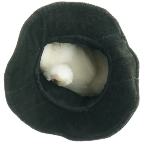 Sort tryllehat med kanin (str. 31 cm)