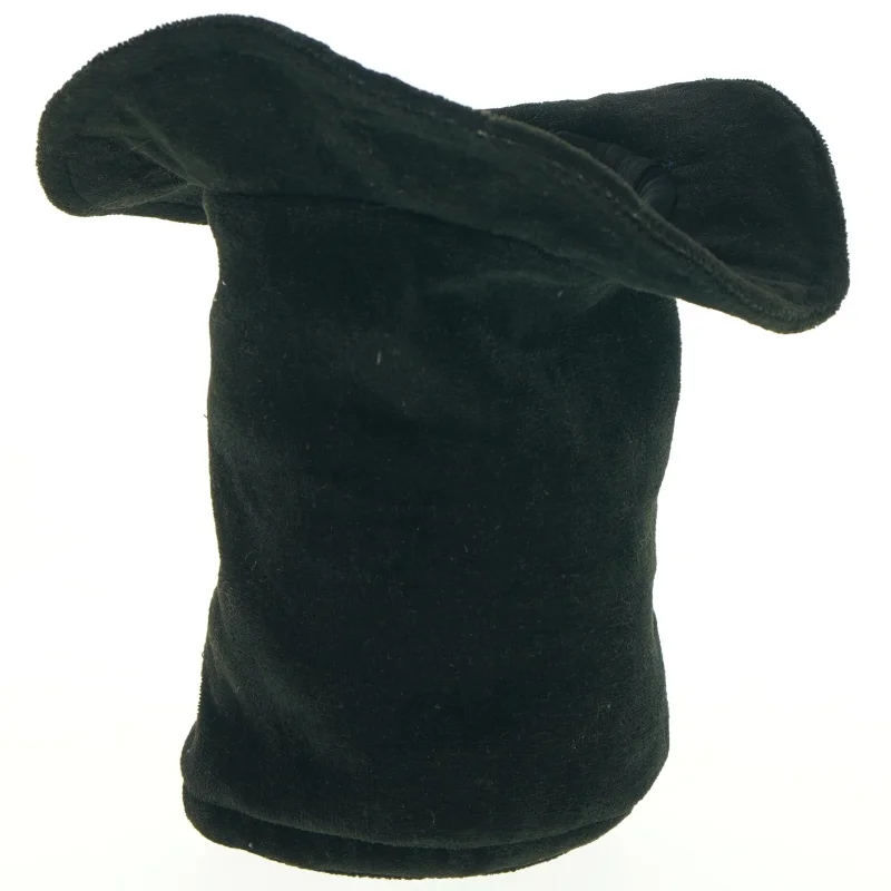 Sort tryllehat med kanin (str. 31 cm)