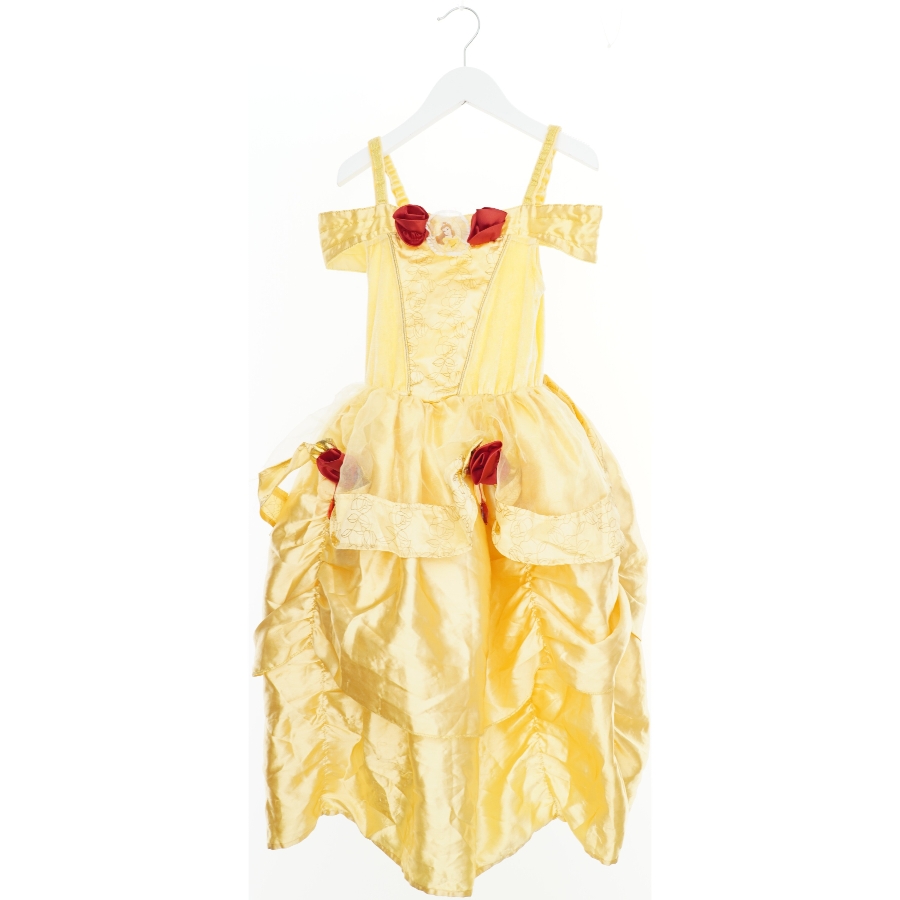 Gul udklædningskjole til børn fra Disney (str. 116)