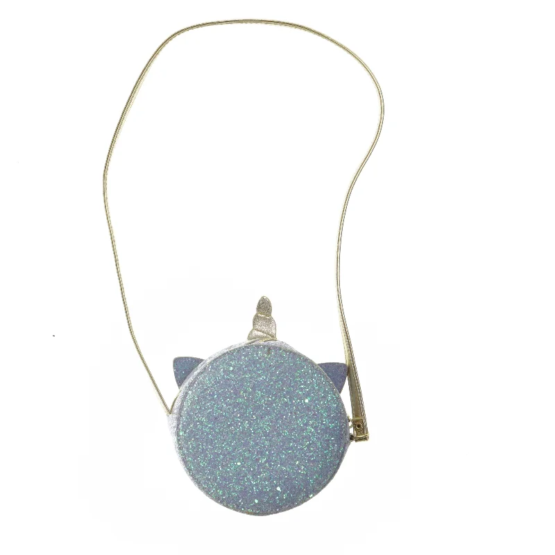Glitter enhjørning taske (str. 13 cm)