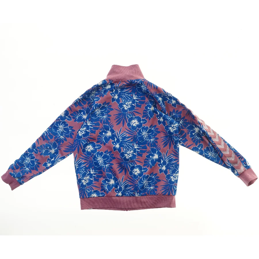 Blomstret sweatshirt med lynlås fra Hummel (str.  45x60 cm)