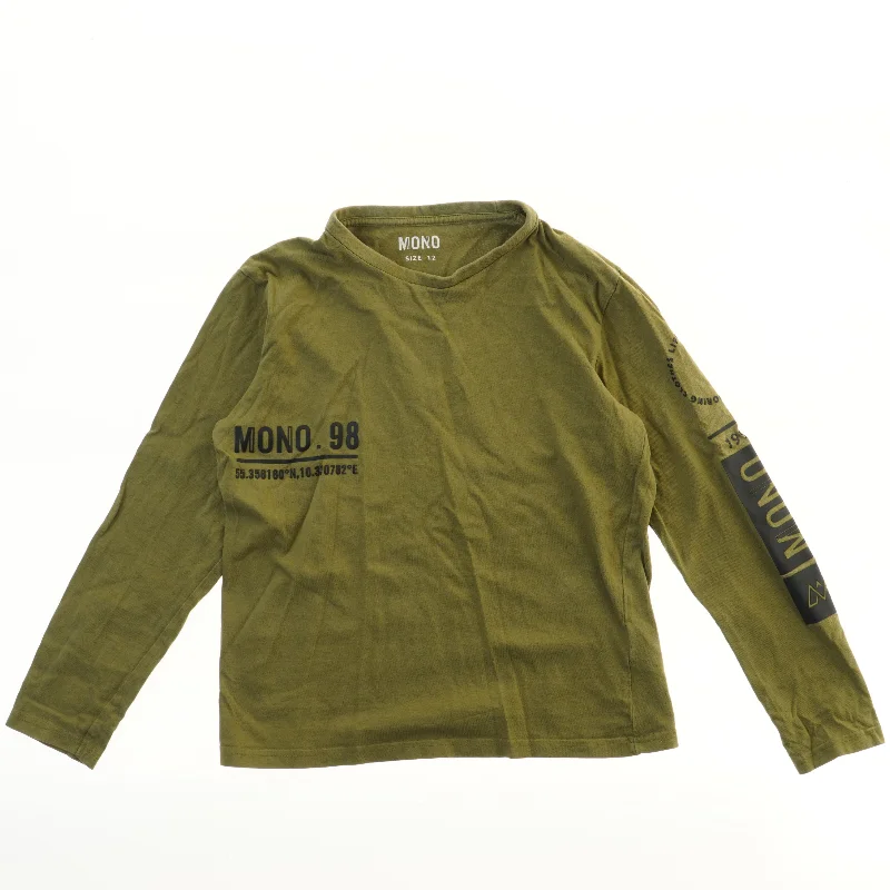 Langærmet T-shirt med tryk fra Mono (str. 152)