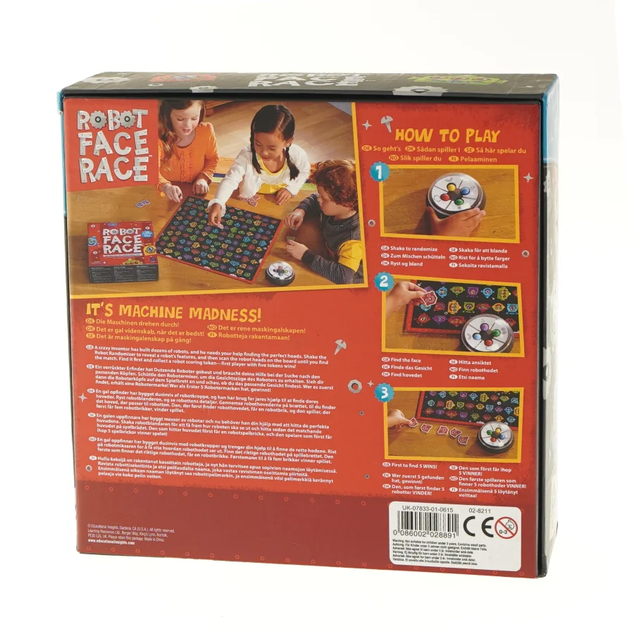 Robot Face Race brætspil