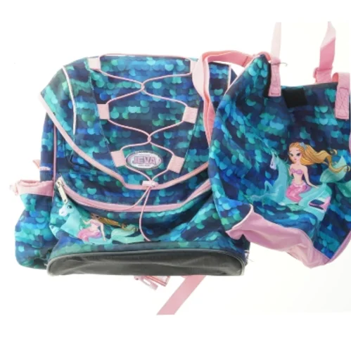 JEVA skoletaske og gymnastikpose fra Jeva (str. 40x37 og 33x35 cm)