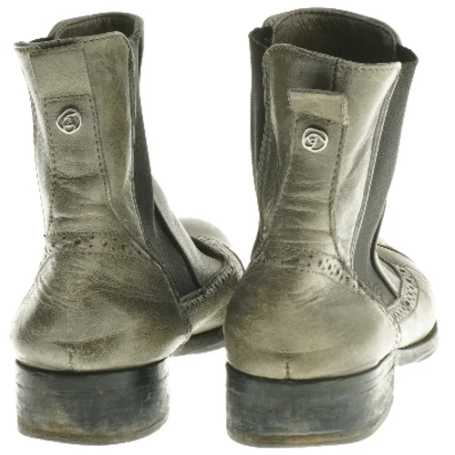 Grå læderstøvler (str. 38 )