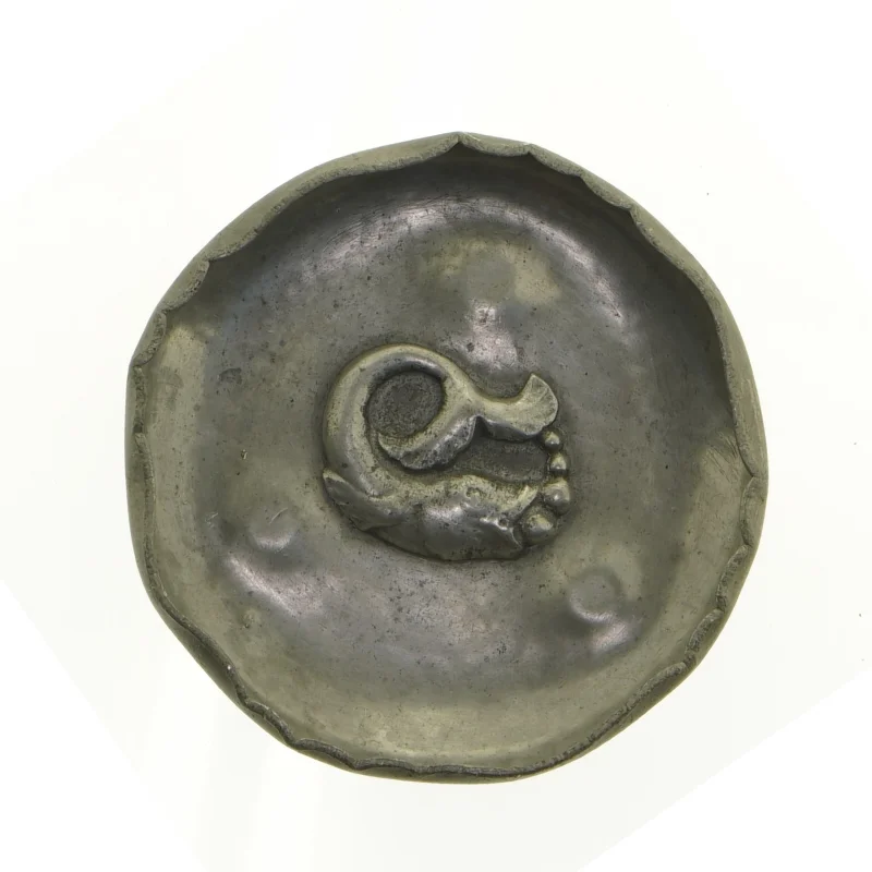 Skål fra Alfenide Tin (str. 10 x 1 cm)