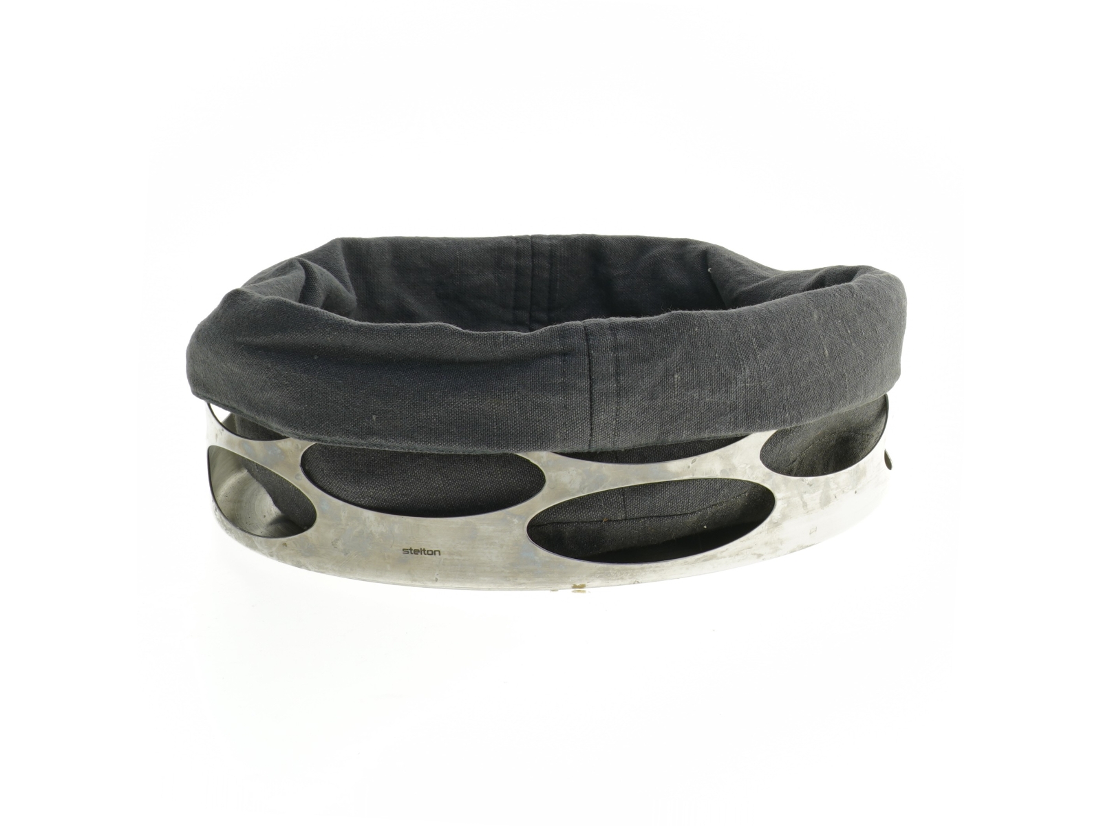 Stelton Brødkurv med tekstil (str. Ø 24 cm)
