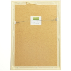 Billedramme med træmotiv (str. 30x42 cm)