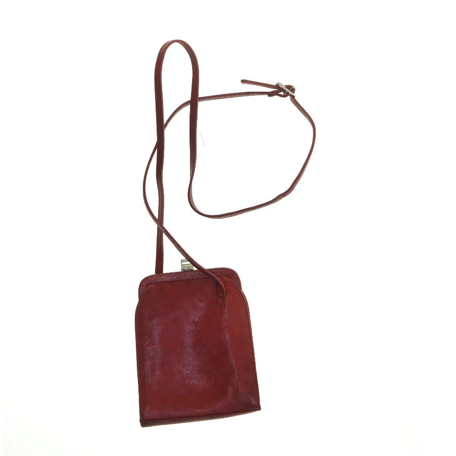 Lille læder skuldertaske fra Claudio Ferrici (str. 19x14 cm)