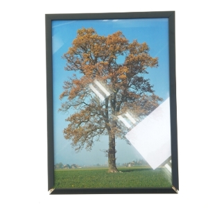 Billedramme med træmotiv (str. 29,8x42 cm)