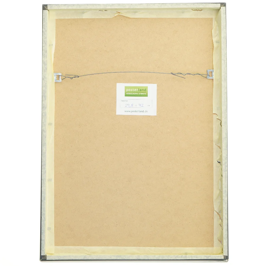 Billedramme med træmotiv (str. 29,8x42 cm)