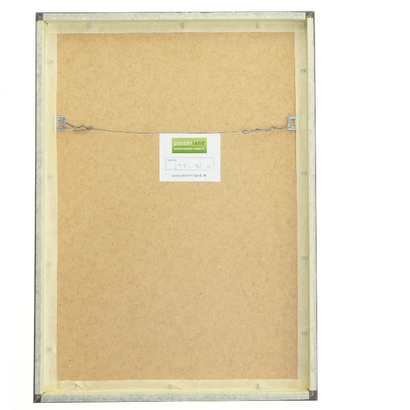 Træbillede i ramme fra Posterland (str. 32x44 cm)