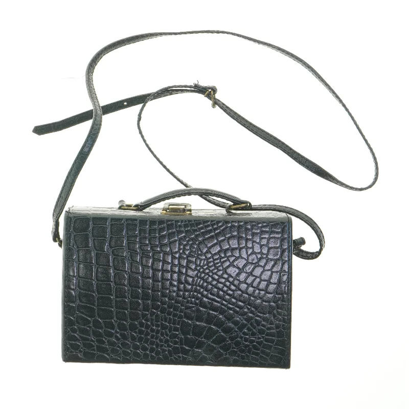 Skuldertaske med krokodillemønster (str. 15x23 cm)