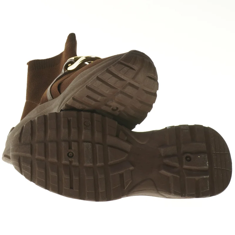 Brune støvler med kædedetalje (str. 39 )