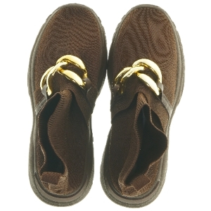 Brune støvler med kædedetalje (str. 39 )