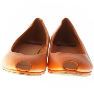 Orange læder ballerina sko fra Vagabond (str. 37 )