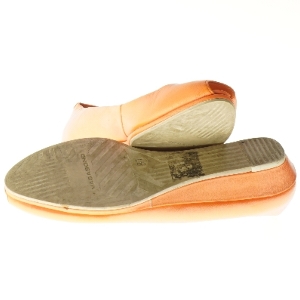 Orange læder ballerina sko fra Vagabond (str. 37 )