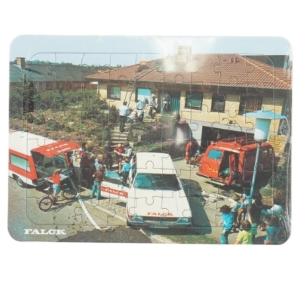 Puslespil med Falck-motiv fra Falck (str. 30x22 cm)