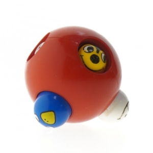 Farverig børne ranglebold fra Lego (str. Ø 9 cm)