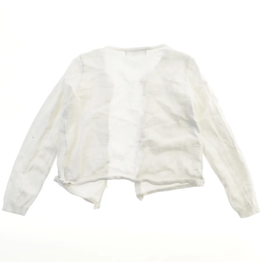 Hvid cardigan fra H&M (str. 128)