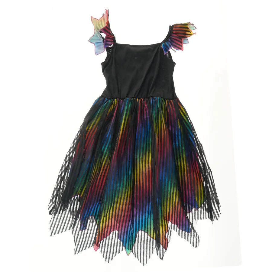 Farverig udklædningskjole (str. 128)