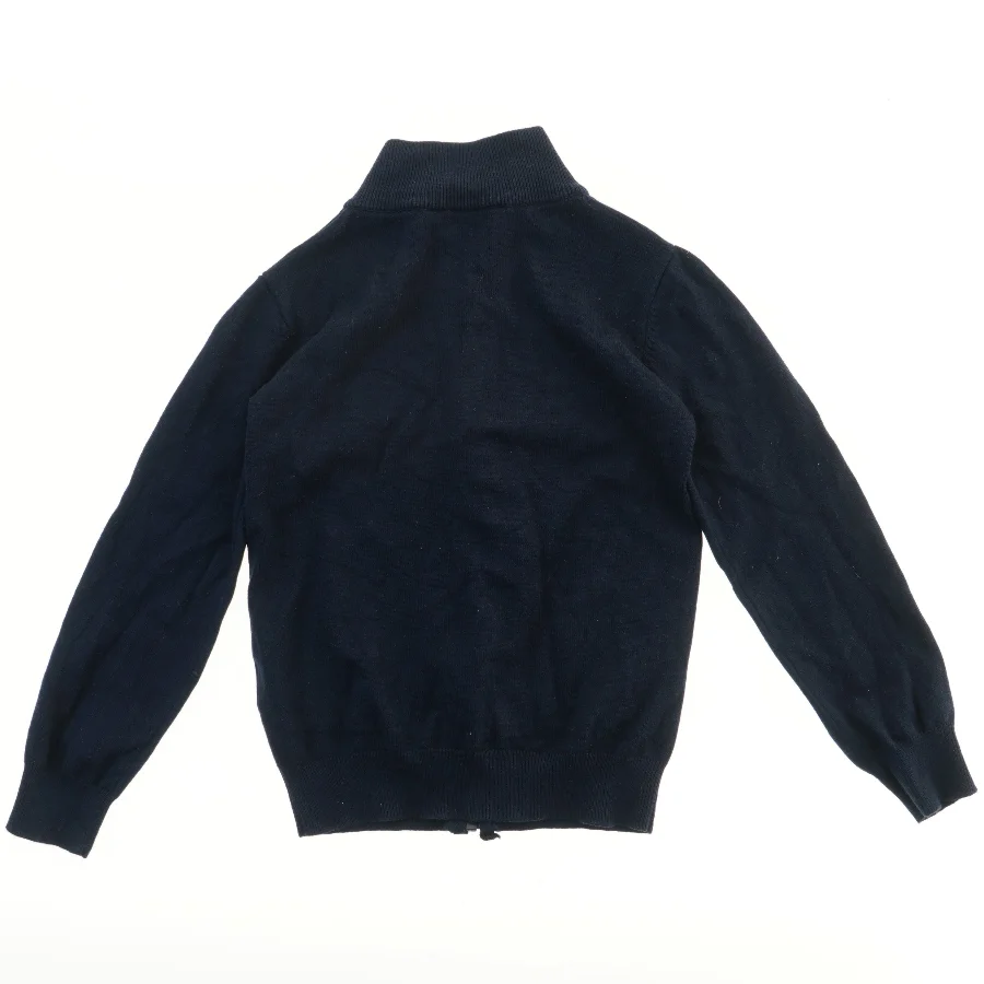 Mørkeblå cardigan med lynlås fra VRS (str. 128)