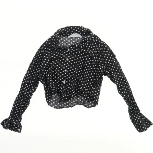 Prikket bluse med lange ærmer fra H&M (str. 140)